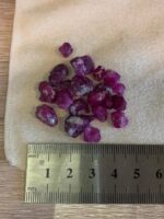 39.90ct Afghan Ruby Rough Lot – Red Crystals with Natural Beauty & Form - Image 8