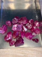 39.90ct Afghan Ruby Rough Lot – Red Crystals with Natural Beauty & Form - Image 5