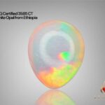 AIG Certified Beautiful 39.85 CT white Opal from Ethiopia