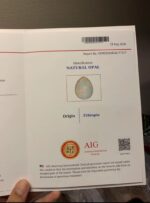 AIG Certified Beautiful 39.85 CT white Opal from Ethiopia - Image 8