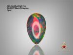 AIG Certified High Fire 24.28 CT Black Ethiopian Opal