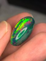 AIG Certified High Fire 24.28 CT Black Ethiopian Opal - Image 2