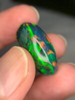 AIG Certified High Fire 24.28 CT Black Ethiopian Opal - Image 4