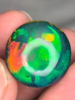 AIG Certified Beautiful Fire 26.91 CT Black Ethiopian Opal from Ethiopia - Image 2