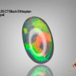 Honey Comb 12.35 CT Black Ethiopian Opal