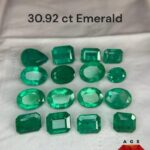 Colossal 30.92 ct Emerald lot from Zambia