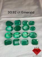 Colossal 30.92 ct Emerald lot from Zambia