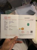 AIG Certified Minor Oil 12.59 CT Emerald from Zambia - Image 20
