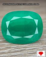 AIG Certified Minor Oil 12.59 CT Emerald from Zambia