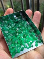 Facet Grade Rough 128 ct Emerald - Vivid Green - from Swat, Pakistan - Image 3