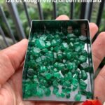 Facet Grade Rough 128 ct Emerald - Vivid Green - from Swat, Pakistan