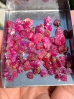 130 ct Afghan Ruby Rough Lot – Red Crystals with Natural Beauty & Form - Image 13