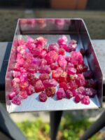 130 ct Afghan Ruby Rough Lot – Red Crystals with Natural Beauty & Form - Image 10
