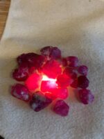 39.90ct Afghan Ruby Rough Lot – Red Crystals with Natural Beauty & Form - Image 2