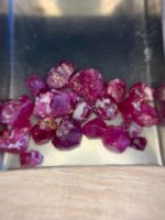 39.90ct Afghan Ruby Rough Lot – Red Crystals with Natural Beauty & Form - Image 3