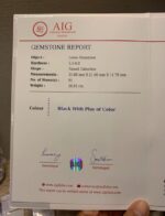 AIG Certified Beautiful Fire 26.91 CT Black Ethiopian Opal from Ethiopia - Image 7