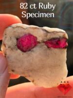 82 ct Natural Afghan Ruby Specimen – Alien-Like Twin Crystal