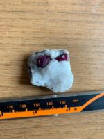 82 ct Natural Afghan Ruby Specimen – Alien-Like Twin Crystal - Image 9