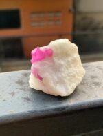 135 ct Natural Afghan Ruby Specimen – Aesthetic Crystal on White Matrix - Image 10