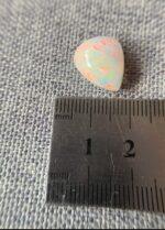 White Opal – 6.76 Carat Pear-Shaped Cabochon Gemstone - Image 2
