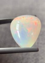 White Opal – 6.76 Carat Pear-Shaped Cabochon Gemstone - Image 5