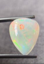 White Opal – 6.76 Carat Pear-Shaped Cabochon Gemstone - Image 6
