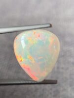 White Opal – 6.76 Carat Pear-Shaped Cabochon Gemstone - Image 7