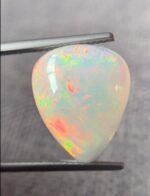 White Opal – 6.76 Carat Pear-Shaped Cabochon Gemstone - Image 8