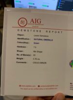 AIG Certified 5.76 ct Emerald from Ethiopia - Image 4