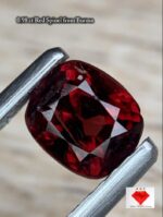 0.98 Carat Burma Spinel – Faceted Cushion Cut Gemstone