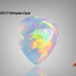 12.93 Carat Natural White Opal from Ethiopia – A True Gemstone Masterpiece