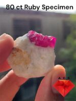80 ct Natural Afghan Ruby Specimen