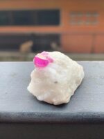 68 Carat Natural Afghan Ruby Crystal Specimen on Matrix - Image 2