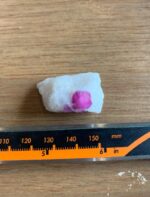 68 Carat Natural Afghan Ruby Crystal Specimen on Matrix - Image 12