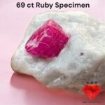 Beautiful Red 69 ct Ruby Specimen from Afghanistan
