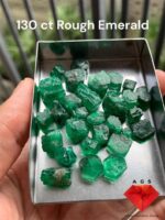 130 ct Vivid Green Rough Emerald from Swat, Pakistan
