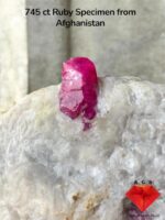 Red 745 ct Ruby Specimen from Afghanistan