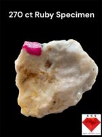 Red 270 ct Ruby Specimen from Afghanistan