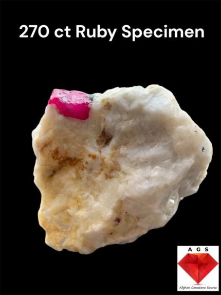 Red 270 ct Ruby Specimen from Afghanistan