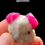 100 ct Afghan Ruby Specimen – Twin Crystal Beauty from Afghanistan