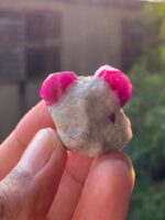 100 ct Afghan Ruby Specimen – Twin Crystal Beauty from Afghanistan - Image 2