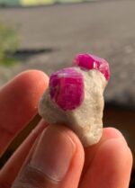 100 ct Afghan Ruby Specimen – Twin Crystal Beauty from Afghanistan - Image 8