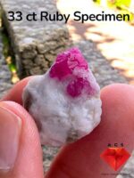 Afghan Ruby Specimen of 33 carat