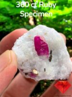 360 carat Ruby Specimen combined with Pyrite from Afghanistan