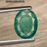 1.29 Carat Oval Emerald – Faceted Gemstone With Colorless Oil Treatment