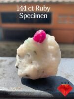 Red Beautiful 144 ct Ruby Specimen from Afghanistan