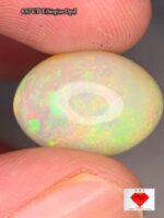 6.67 CT white Opal from Ethiopia  A Classic Cabochon Gemstone