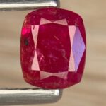 0.88 Carat Afghan Ruby – Elegant Cushion Rectangle Faceted Gemstone