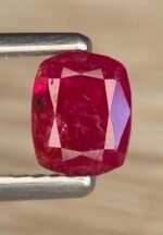 0.88 Carat Afghan Ruby – Elegant Cushion Rectangle Faceted Gemstone - Image 2