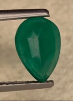 1.61 Carat Pear-Shaped Emerald – Faceted Gemstone - Image 3
